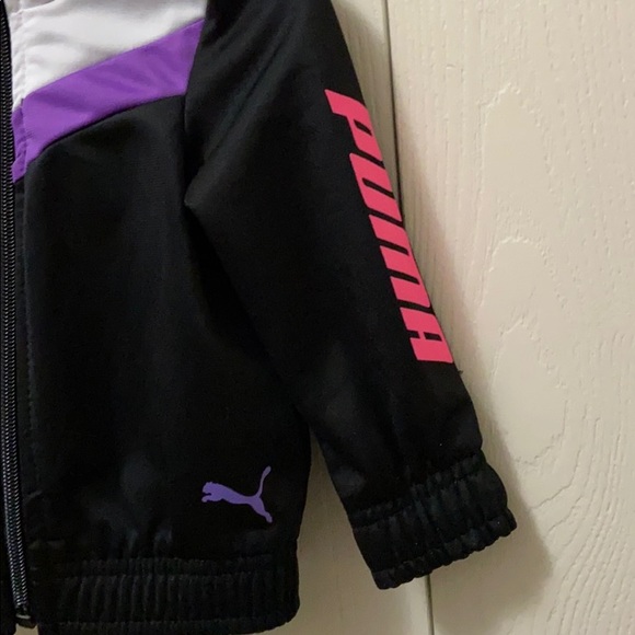 Puma Black, White & Purple Warm Up Suit - Picture 5 of 8